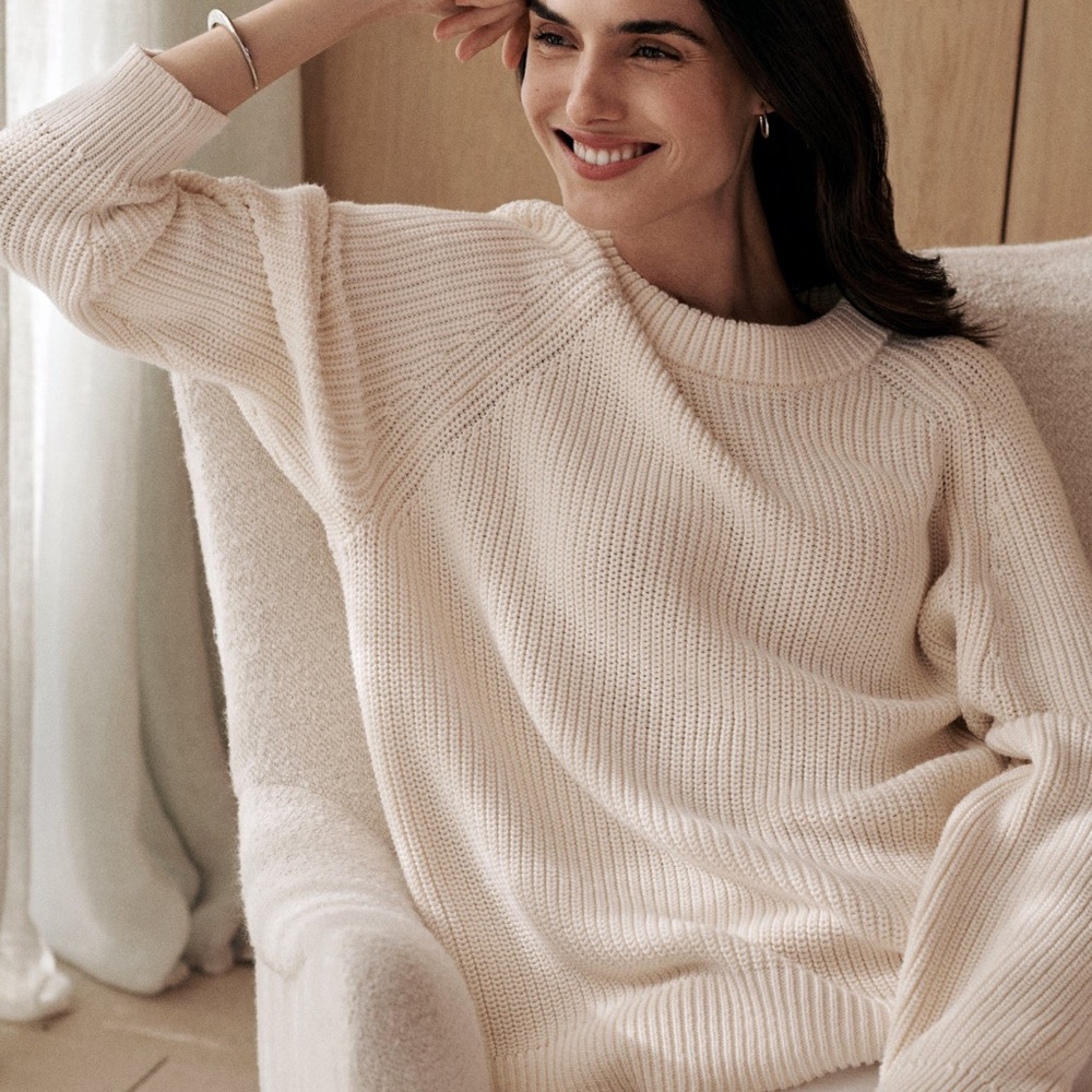 Jenni Kayne Cotton Fisherman Sweater
